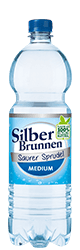 SilberBrunnen Saurer Sprudel Medium im 9 × 1,0l-Kischtle