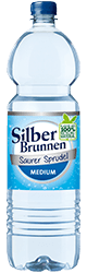 SilberBrunnen Saurer Sprudel Medium im 6 × 1,5l-Päckle